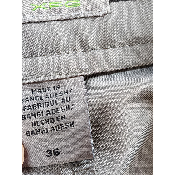 IZOD Golf Shorts Mens Size 36 Gray XFG Chino Flat Pockets Belt Loops Summer - Picture 11 of 16